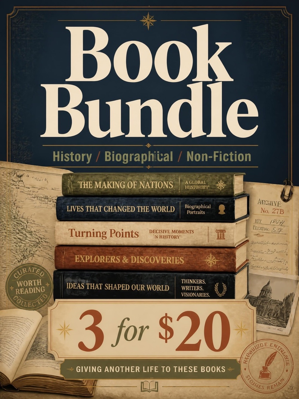 📚✨ MYSTERY HISTORY BOOK BUNDLE ✨📚